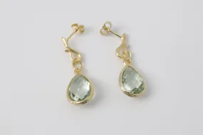 18k Yellow Gold 13.20tcw Tourmaline Earrings (6.40g.)