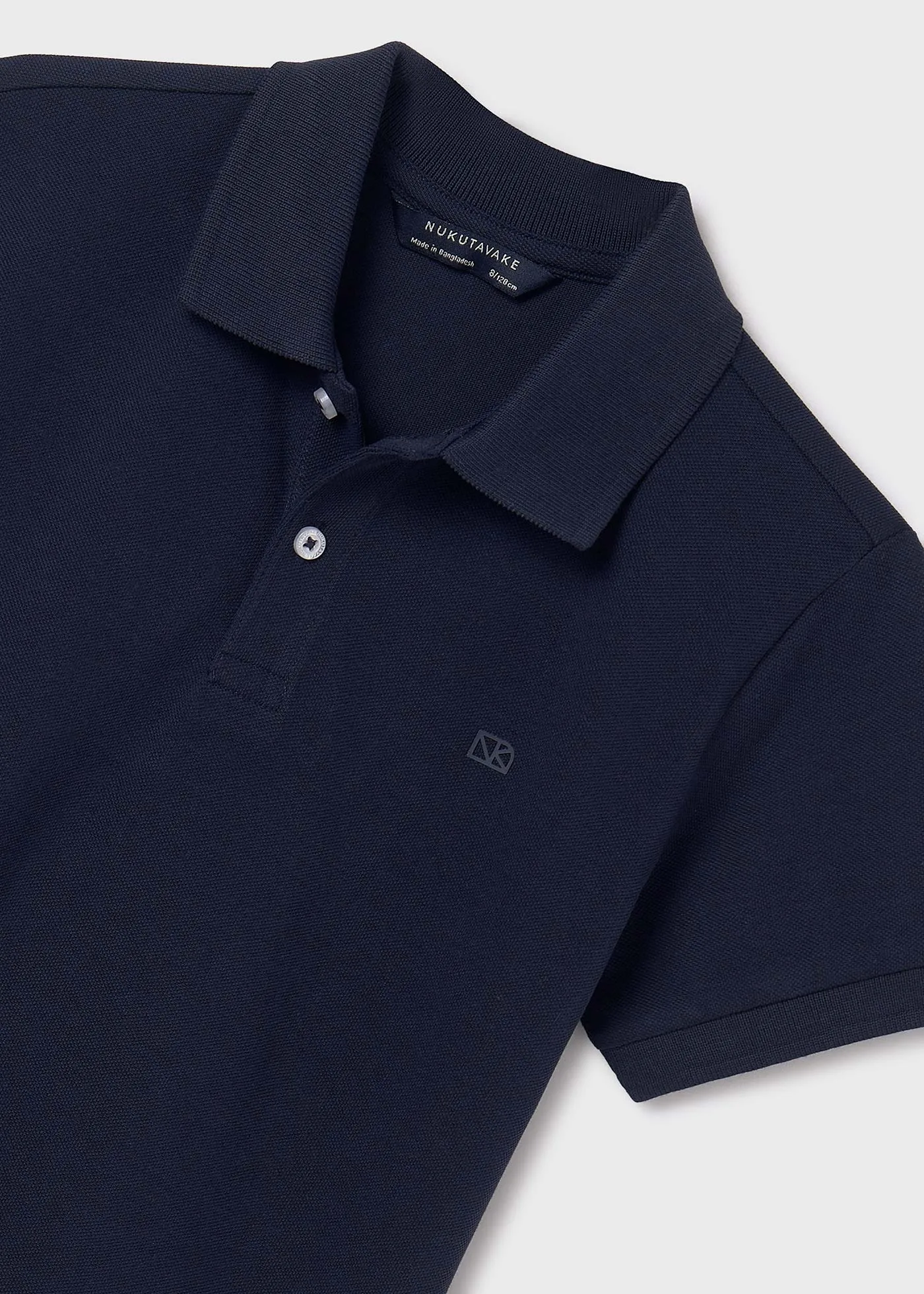 890 - Basic s/s polo for teen boy - Navy