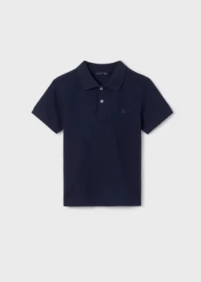 890 - Basic s/s polo for teen boy - Navy