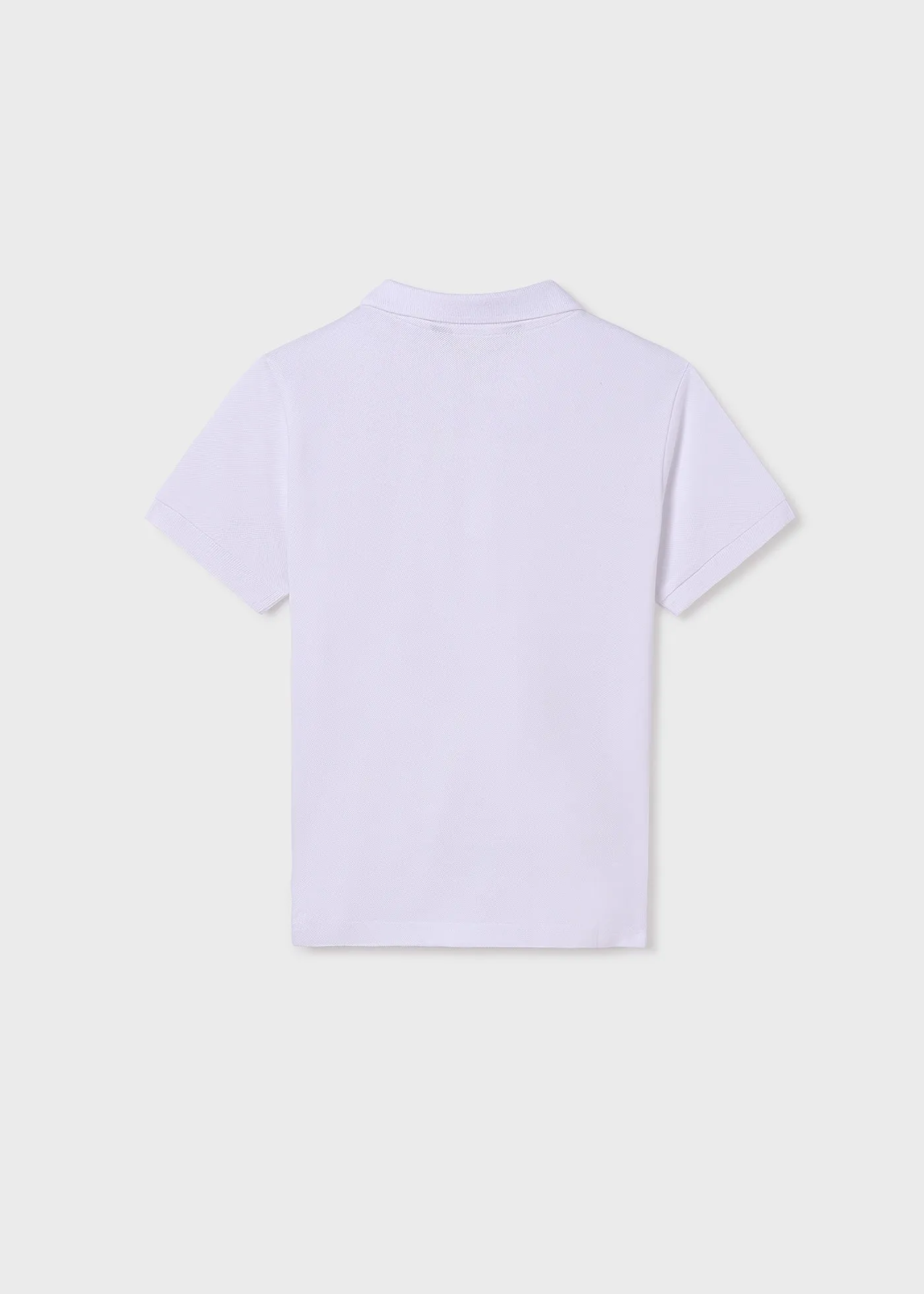 890 - Basic s/s polo for teen boy - White