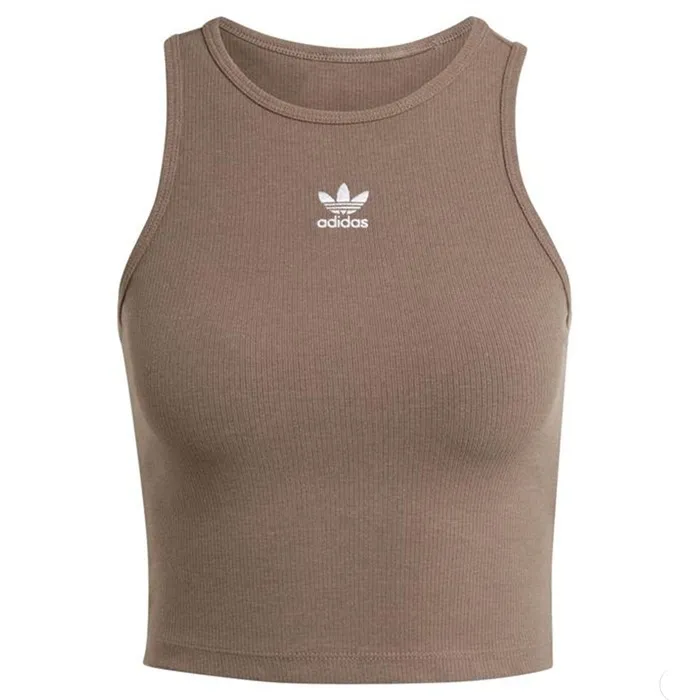 adidas  |Crew Neck Blended Fabrics Street Style Bi-color Plain Cotton