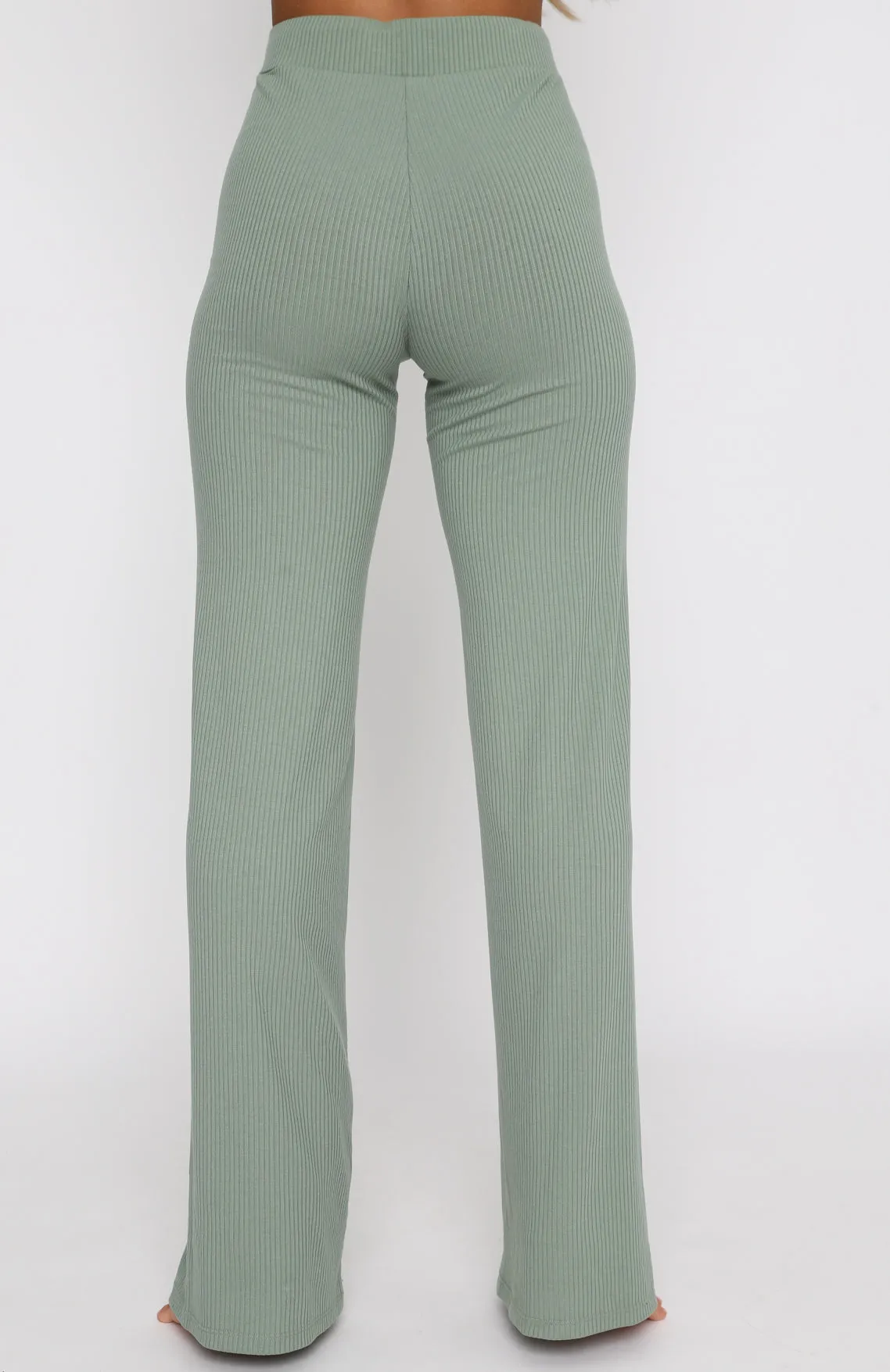 Adore You Ribbed Pants Sage