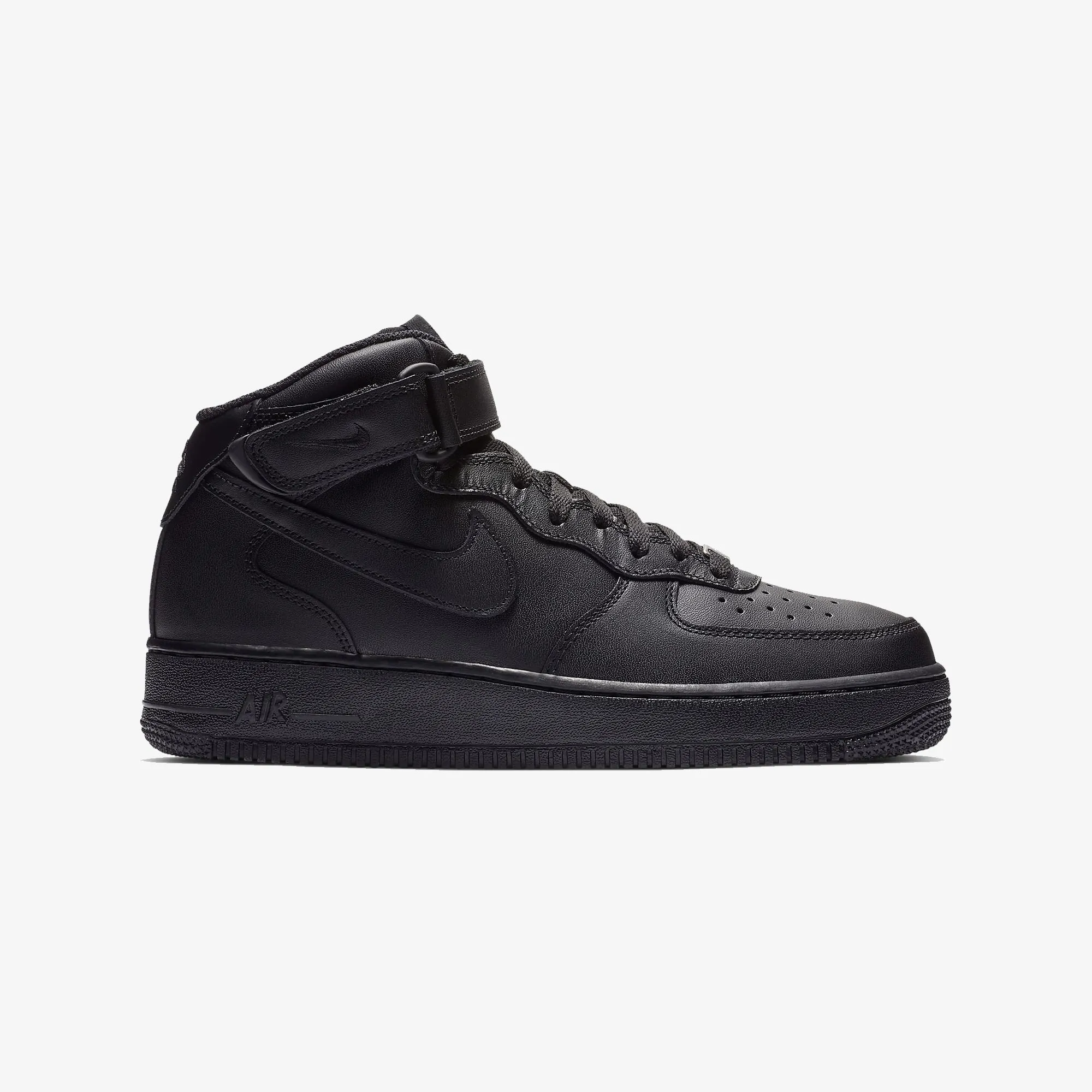 AIR FORCE 1 MID '07 'BLACK/BLACK'