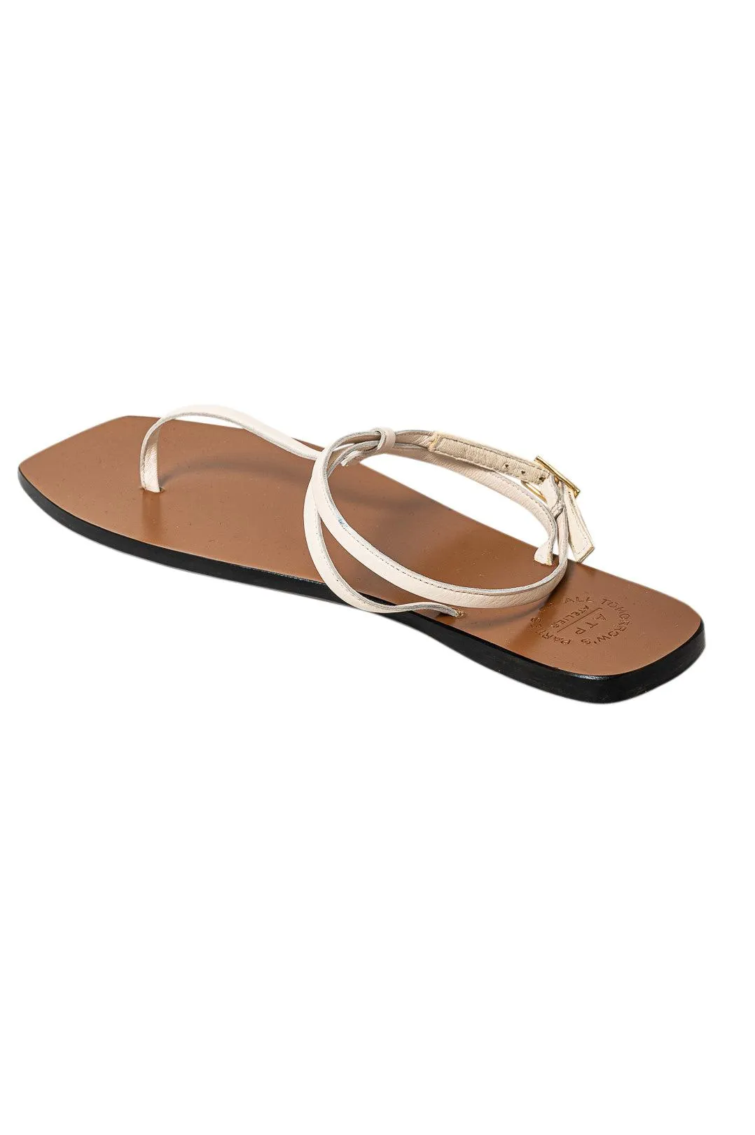 Alessandria nappa flat sandals