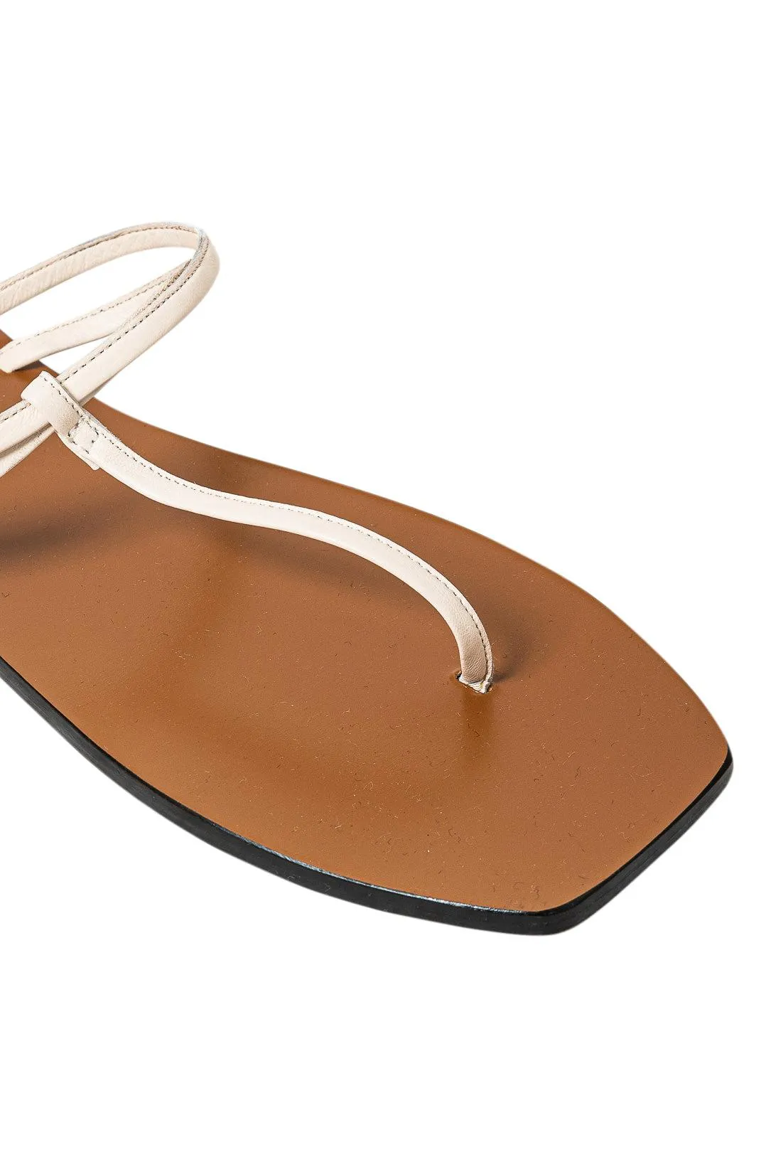 Alessandria nappa flat sandals