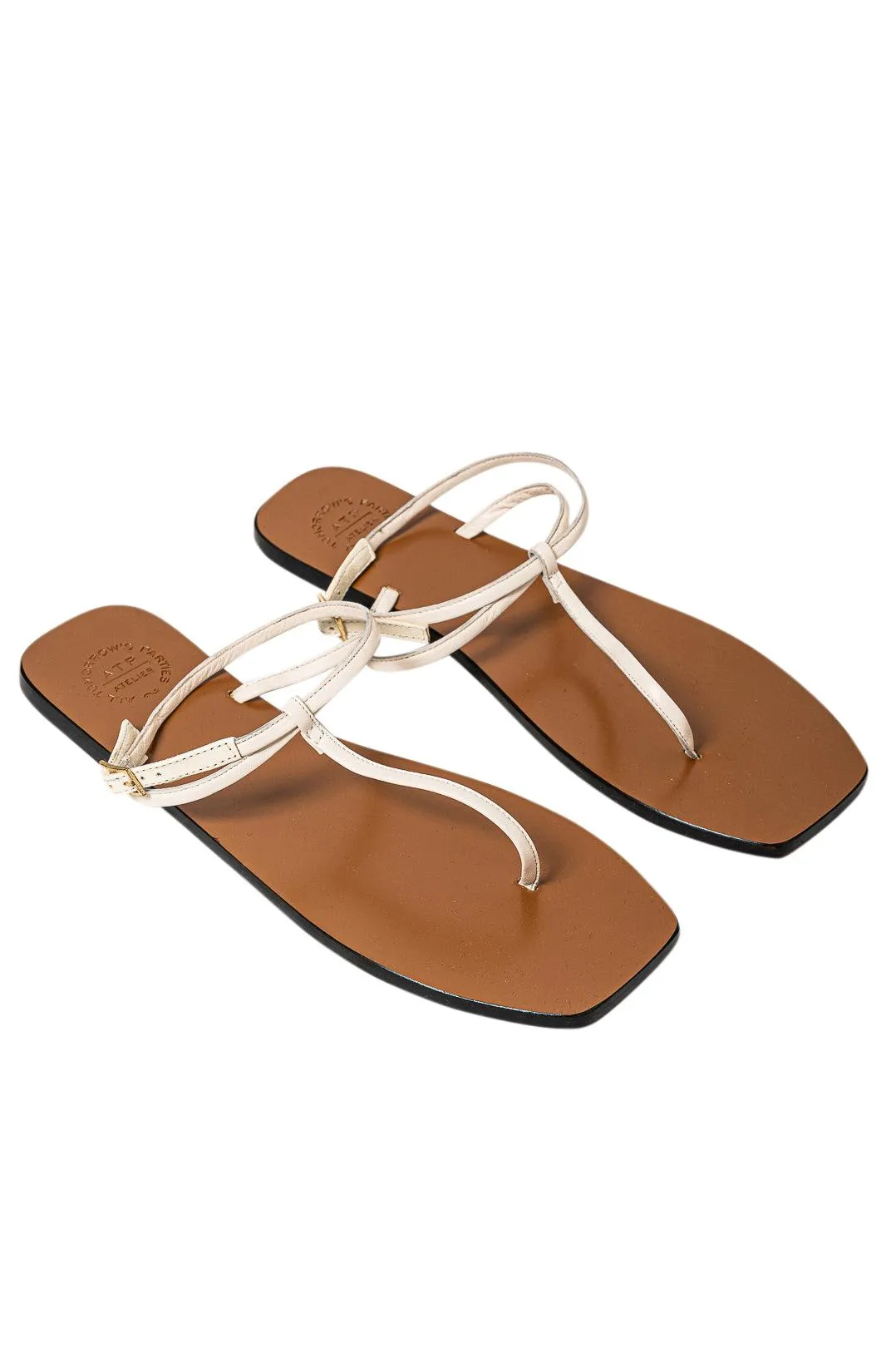 Alessandria nappa flat sandals