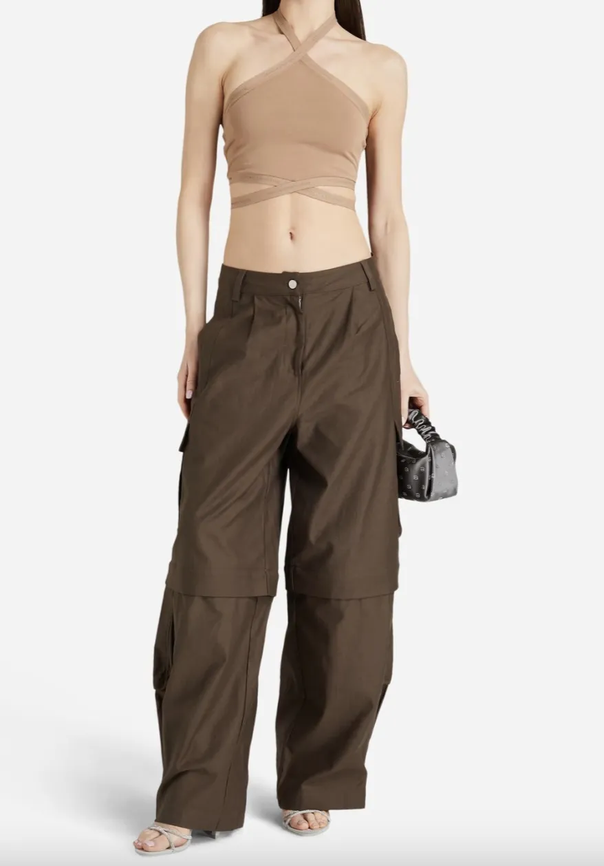 Alexander Wang  |Casual Style Halter Neck Street Style Plain Logo