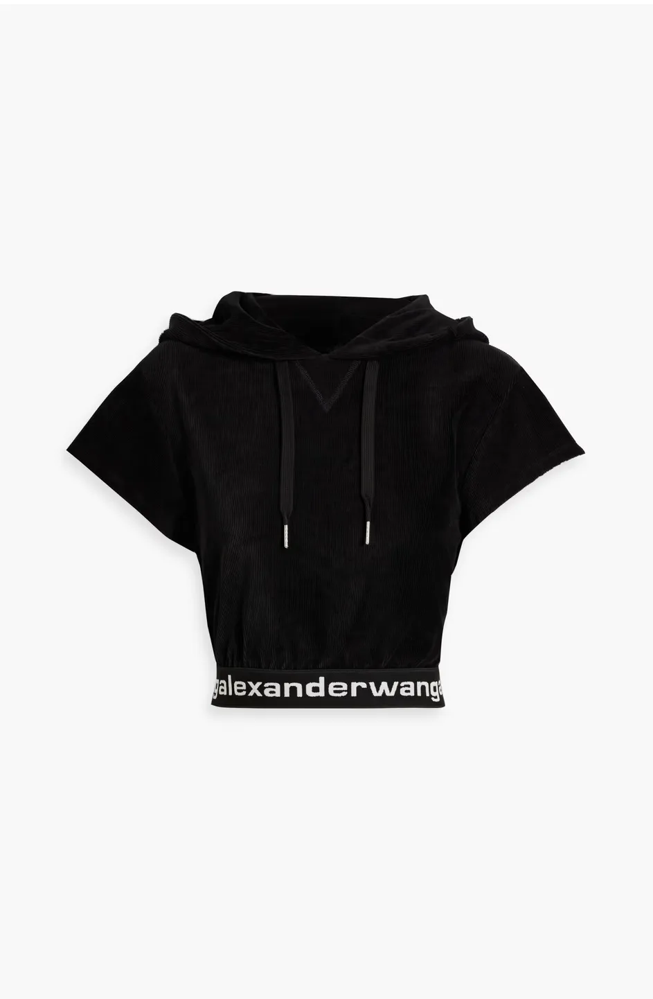 Alexander Wang  |Corduroy Street Style Plain Short Sleeves Logo Skater Style