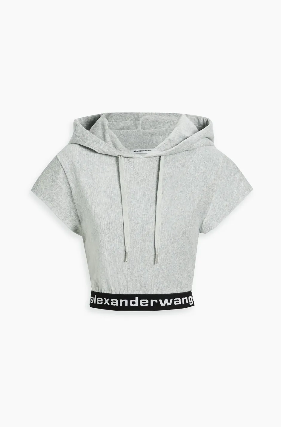 Alexander Wang  |Corduroy Street Style Plain Short Sleeves Logo Skater Style