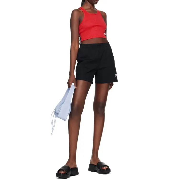 Alexander Wang  |Rib Street Style U-Neck Plain Cotton Cropped Tops