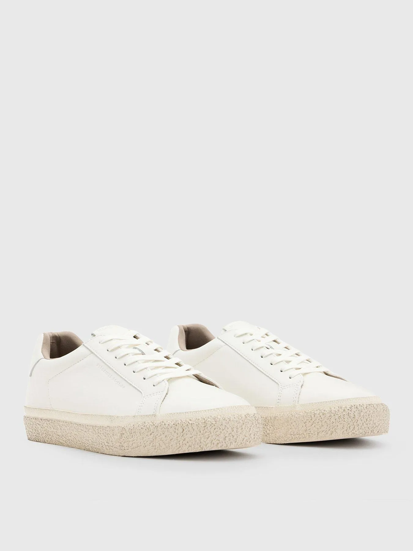 AllSaints Klop Vulcanised Leather Sneaker - White