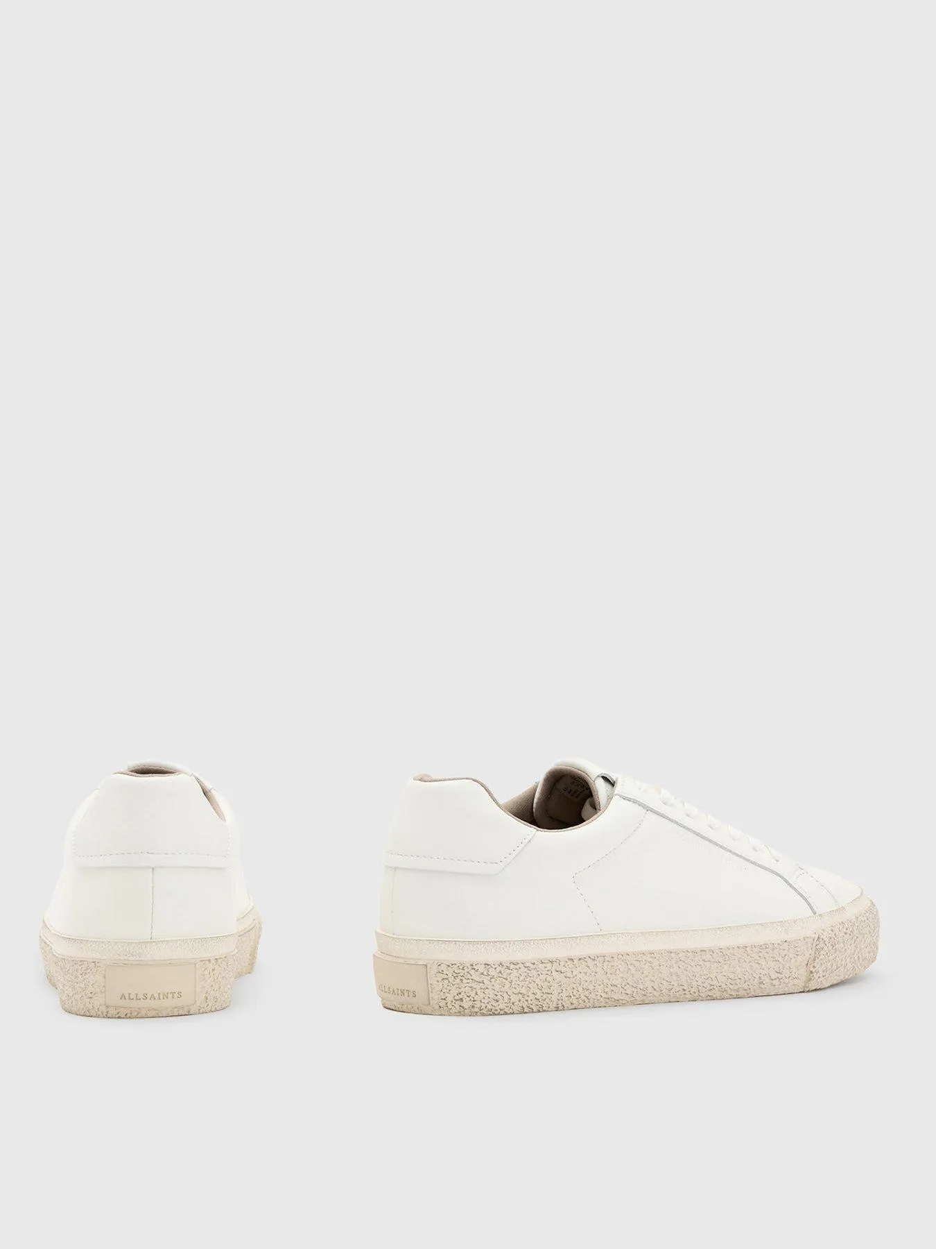 AllSaints Klop Vulcanised Leather Sneaker - White