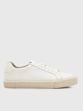 AllSaints Klop Vulcanised Leather Sneaker - White