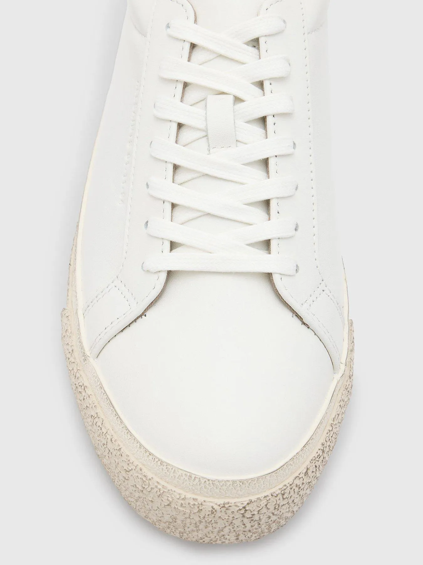 AllSaints Klop Vulcanised Leather Sneaker - White