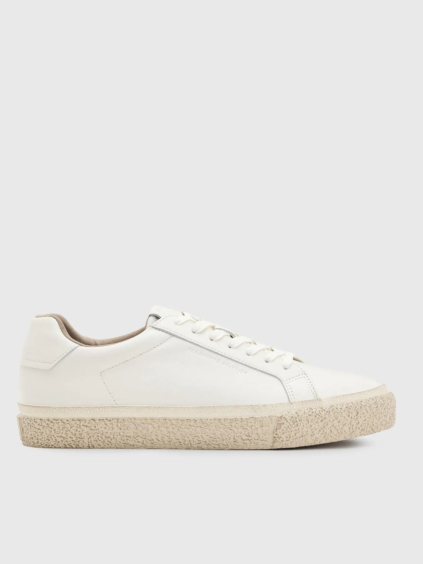 AllSaints Klop Vulcanised Leather Sneaker - White