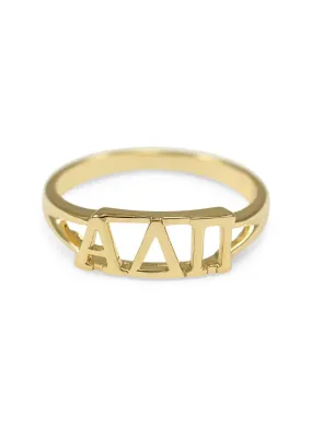 Alpha Delta Pi Sunshine Gold Ring