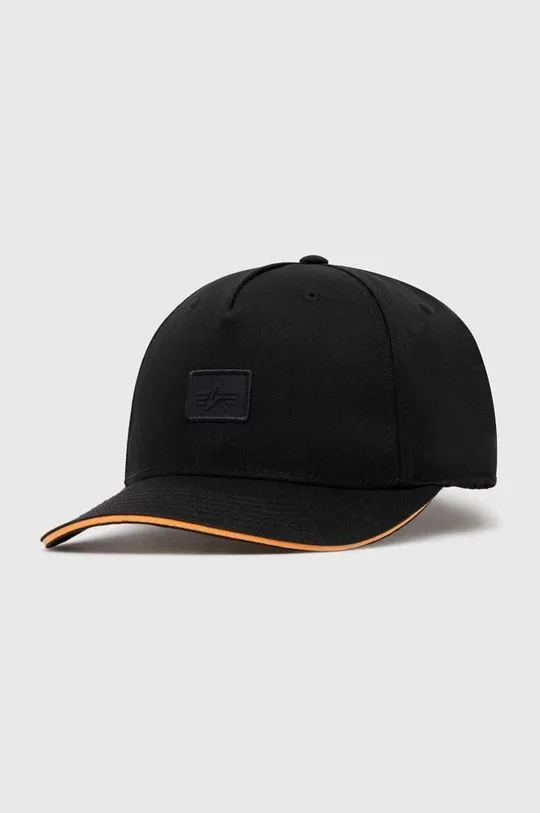 Alpha Industries cotton baseball cap Essentials RL black color 146900