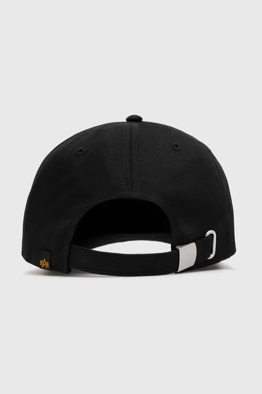 Alpha Industries cotton baseball cap Essentials RL black color 146900