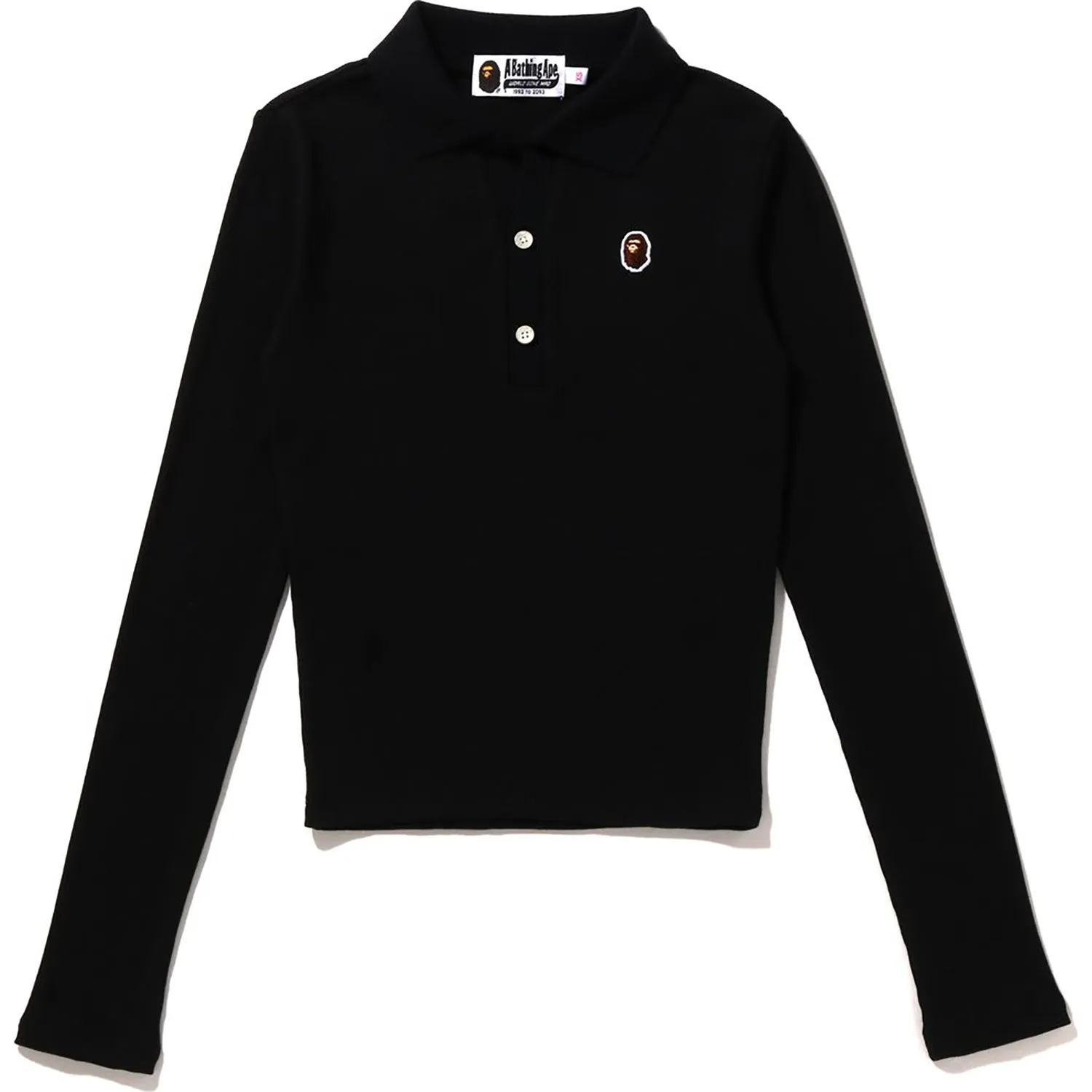 APE HEAD ONE POINT RIB L/S POLO LADIES