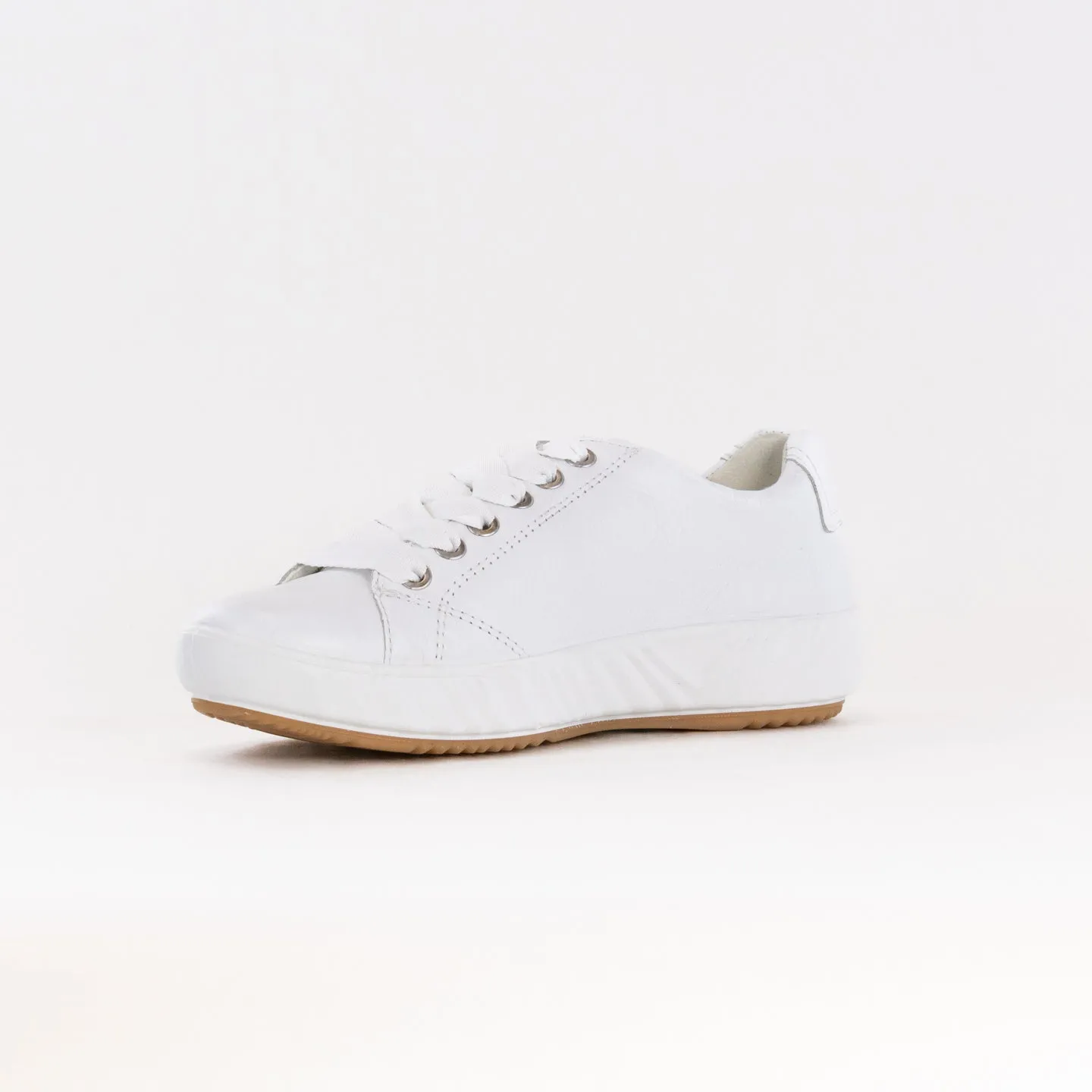 Ara Alexandria Lace Up Sneaker (Women's) - White Leather