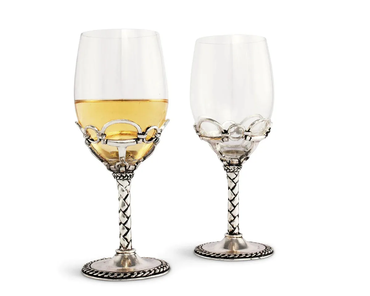 Arthur Court Equestrian Wine Glasses