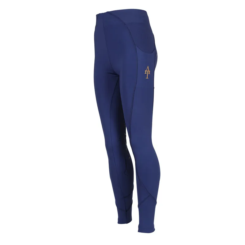 Aubrion Team Riding Tights Juniors in Navy