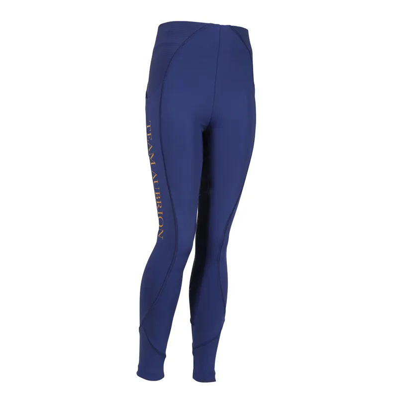 Aubrion Team Riding Tights Juniors in Navy