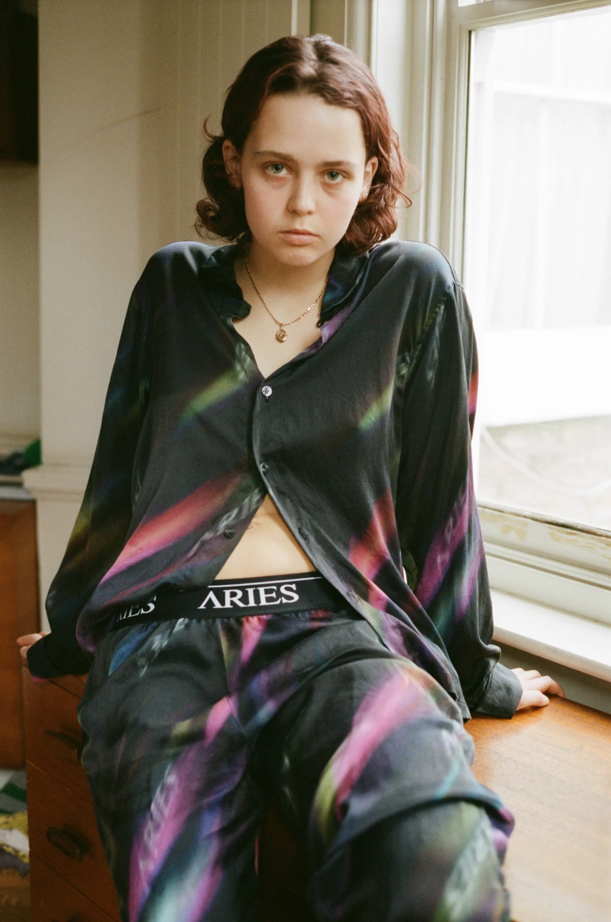 Aurora Silk Pyjama Shirt