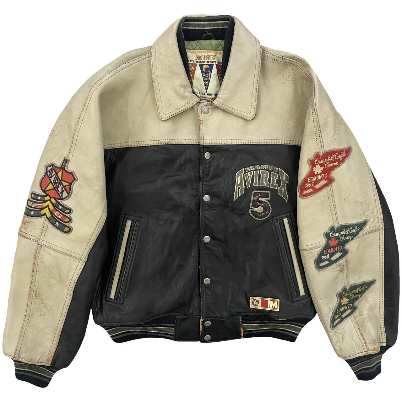 Avirex Leather Varsity Jacket