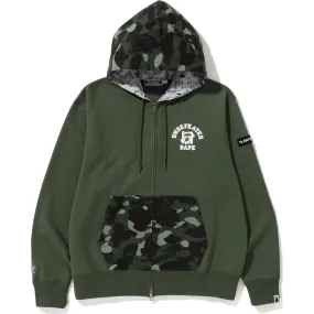 BAPE X UNDEFEATED COLOR CAMO RELAXED ZIP HOODIE MENS