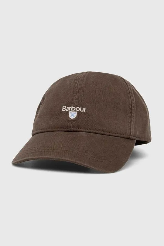 Barbour cotton baseball cap green color