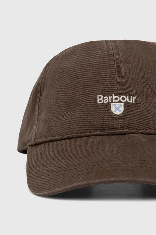 Barbour cotton baseball cap green color