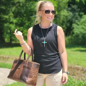 Black Ribbed Tank