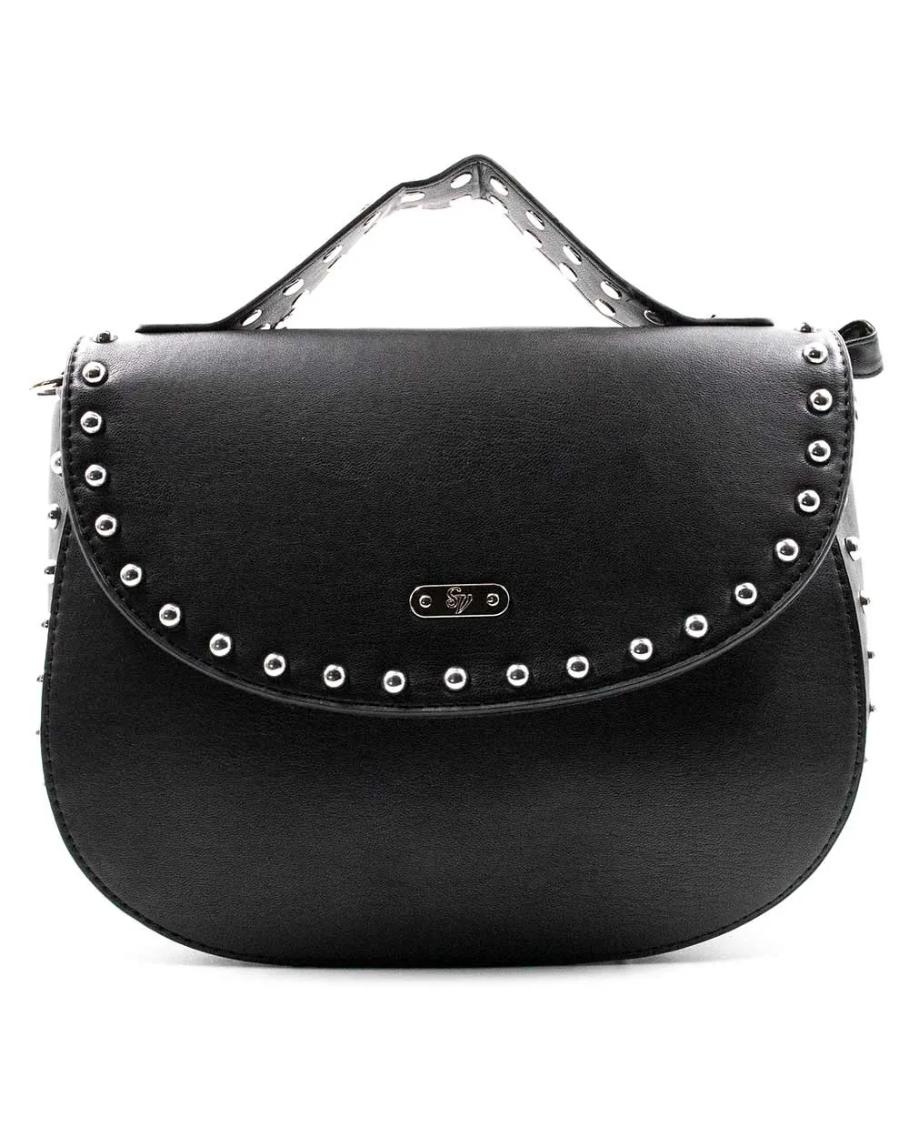 Black Studded Handbag