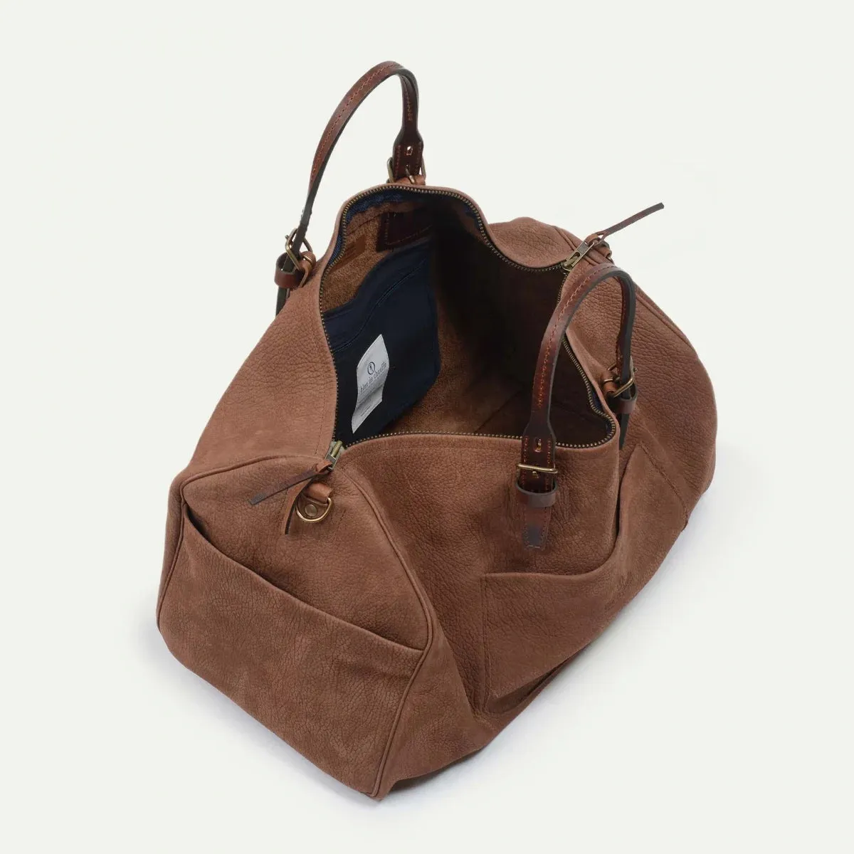 Bleu de Chauffe Hobo Travel Bag - Brown