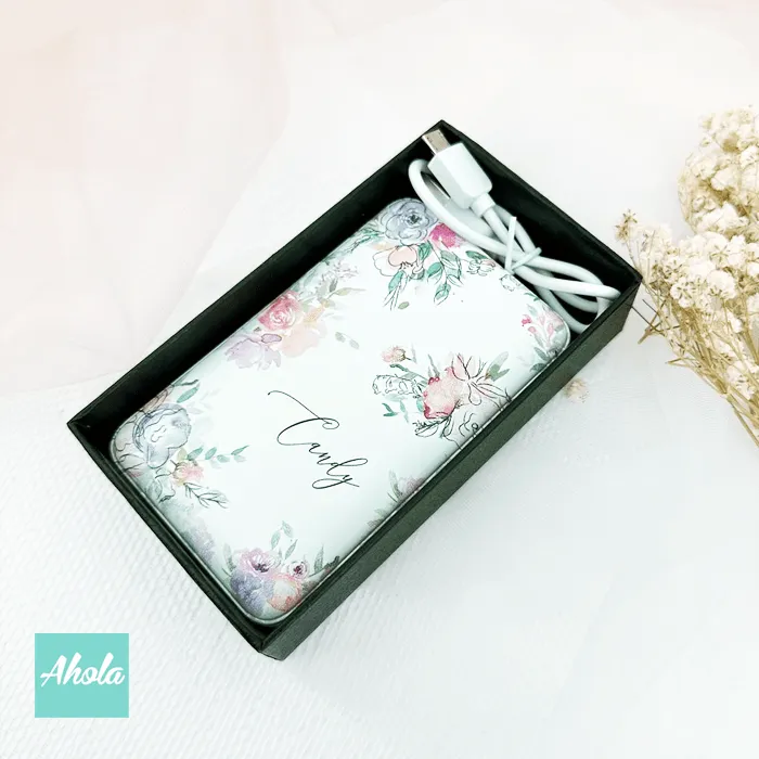 【Blooms】Power Bank+Make Up Bag Gift Set 便攜式差電器+化妝袋禮盒套裝