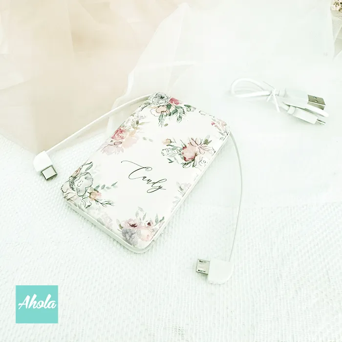 【Blooms】Power Bank+Make Up Bag Gift Set 便攜式差電器+化妝袋禮盒套裝