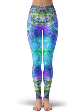 Blue Psycho Cosmos Leggings