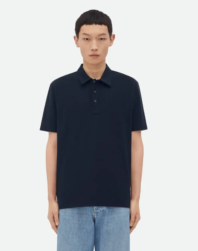 BOTTEGA VENETA  |Light cotton piquet polo