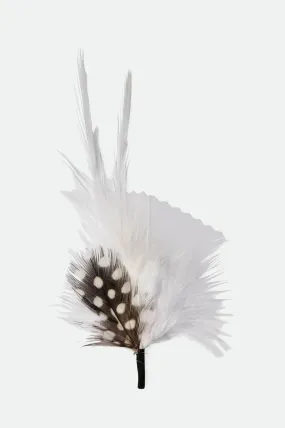 Brixton Hat Feather - White/Black