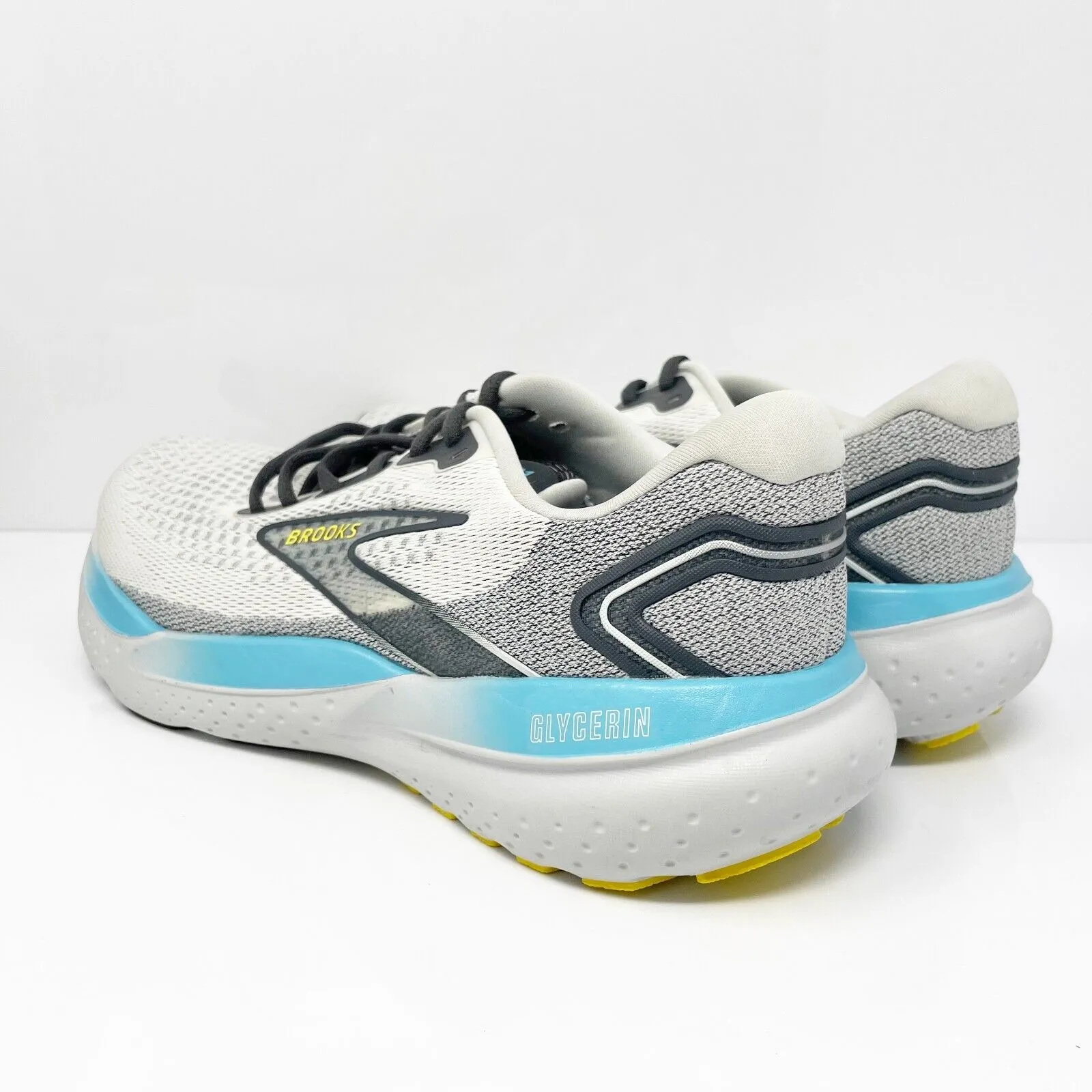 Brooks Mens Glycerin 21 1104191D184 Gray Running Shoes Sneaker Size 9 D