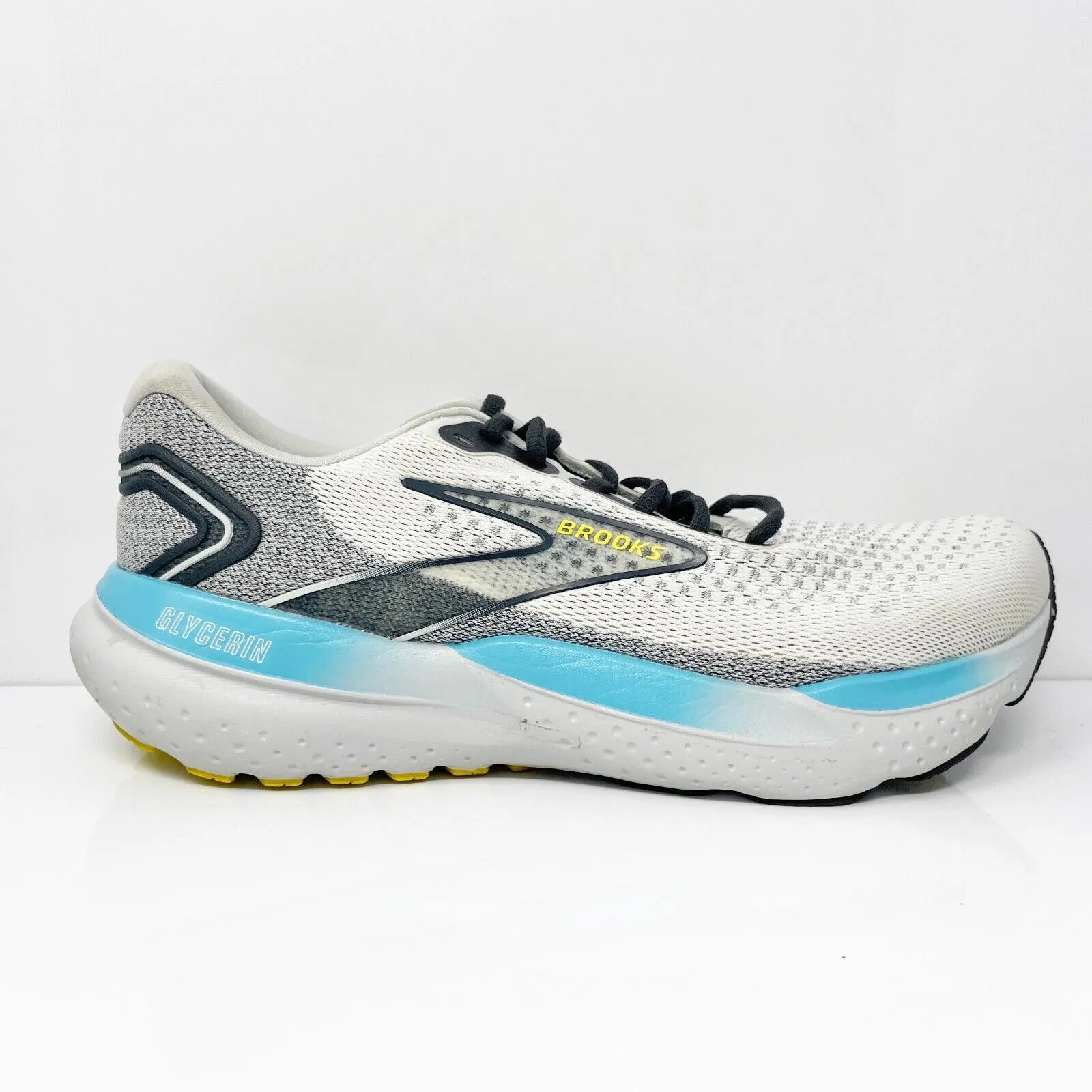 Brooks Mens Glycerin 21 1104191D184 Gray Running Shoes Sneaker Size 9 D