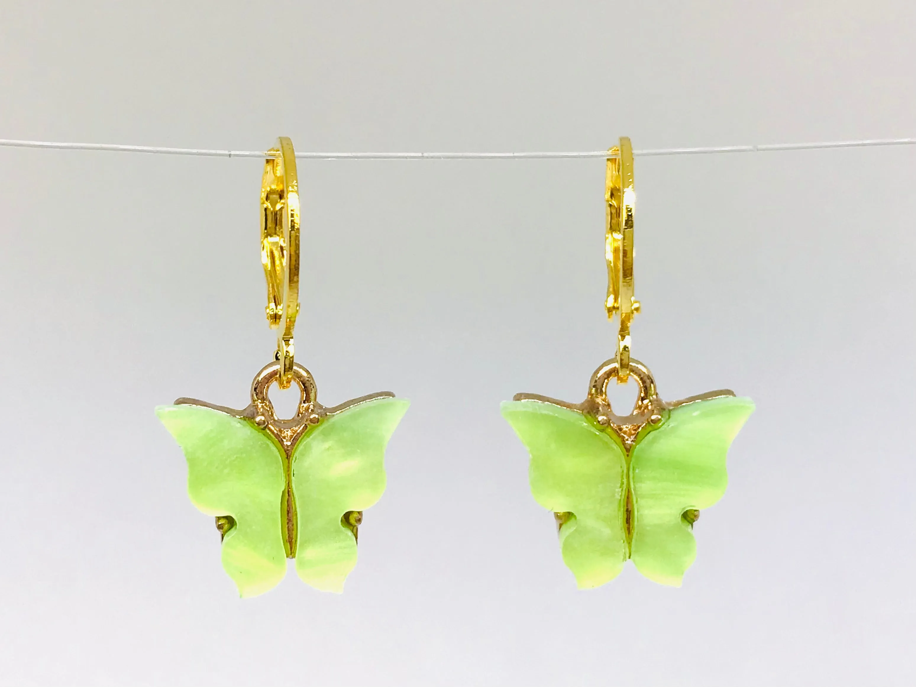 Butterfly Earrings, Mariposa Huggie Earrings, Pearl Butterfly Gift