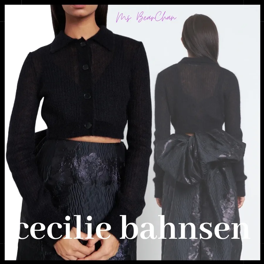 CECILIE BAHNSEN  |Casual Style Long Sleeves Plain Party Style Elegant Style