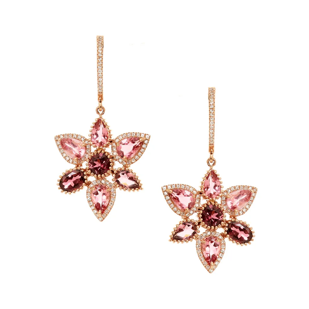 Charlotte Pink Tourmaline Earrings