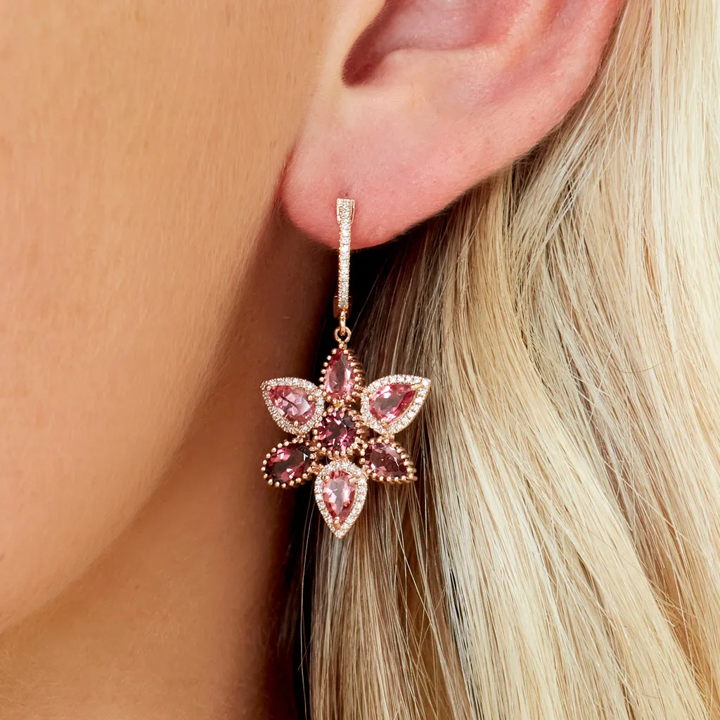 Charlotte Pink Tourmaline Earrings