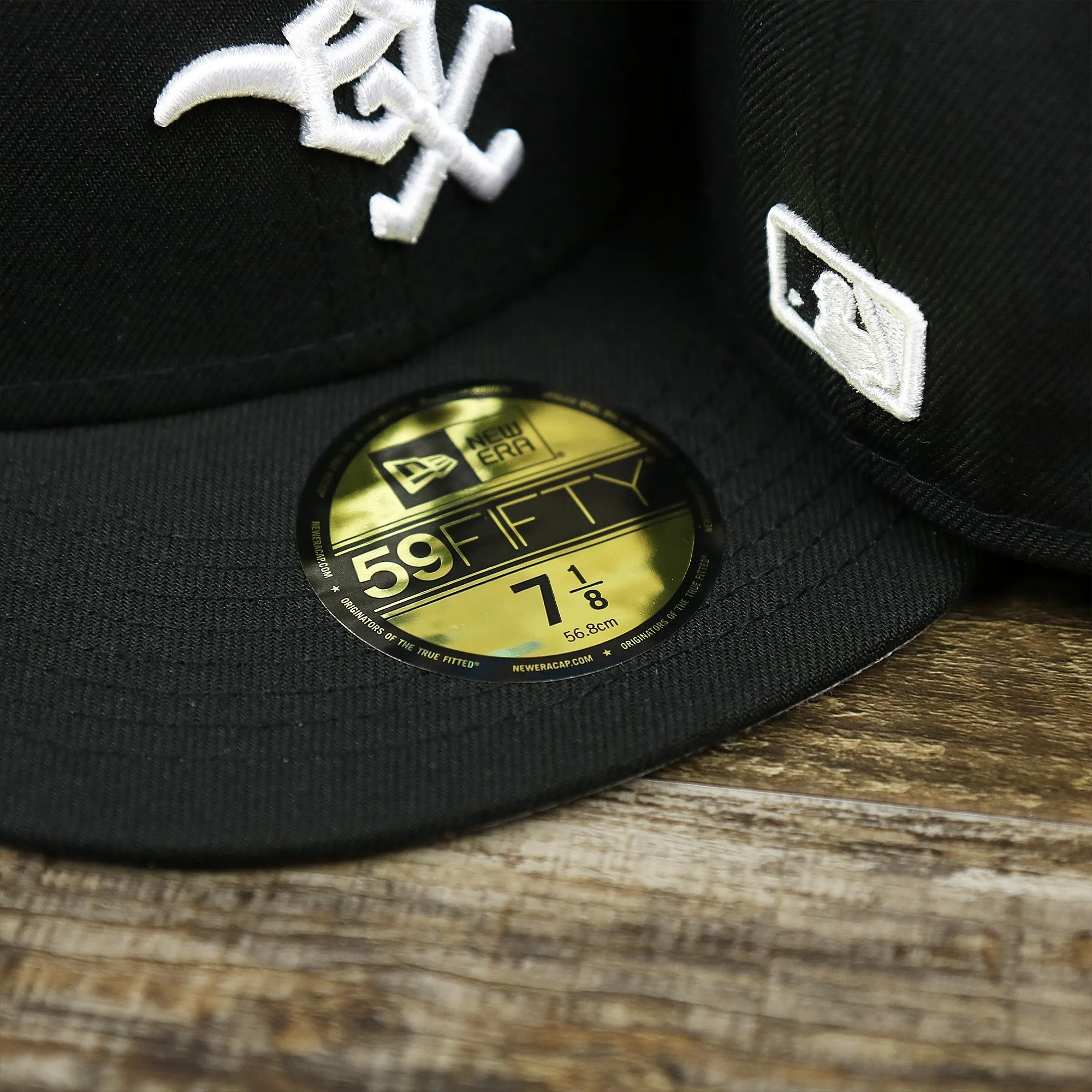 Chicago White Sox Southside Cloud Icon Side Patch Gray Bottom 59Fifty Fitted Cap | Black 59Fifty Cap