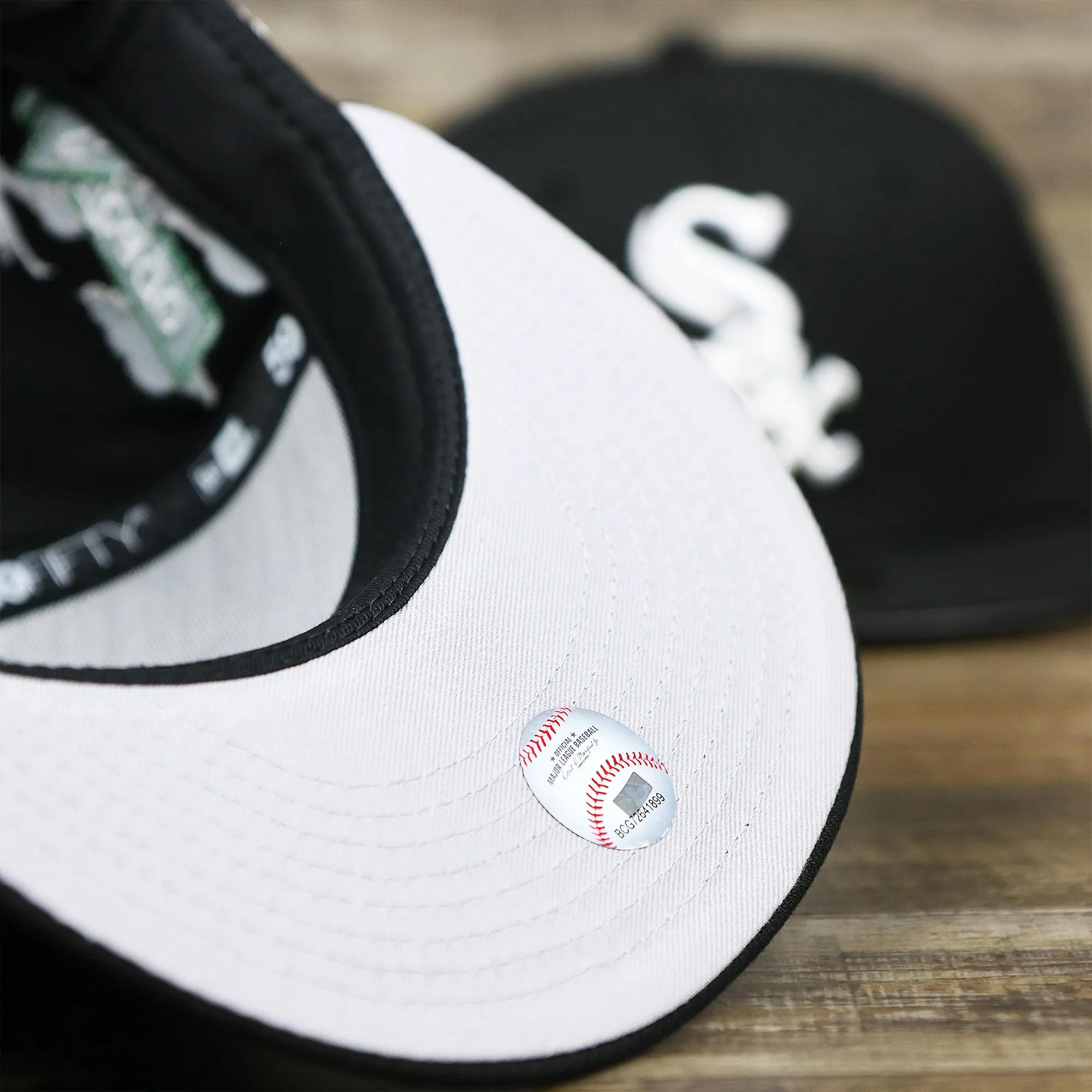 Chicago White Sox Southside Cloud Icon Side Patch Gray Bottom 59Fifty Fitted Cap | Black 59Fifty Cap