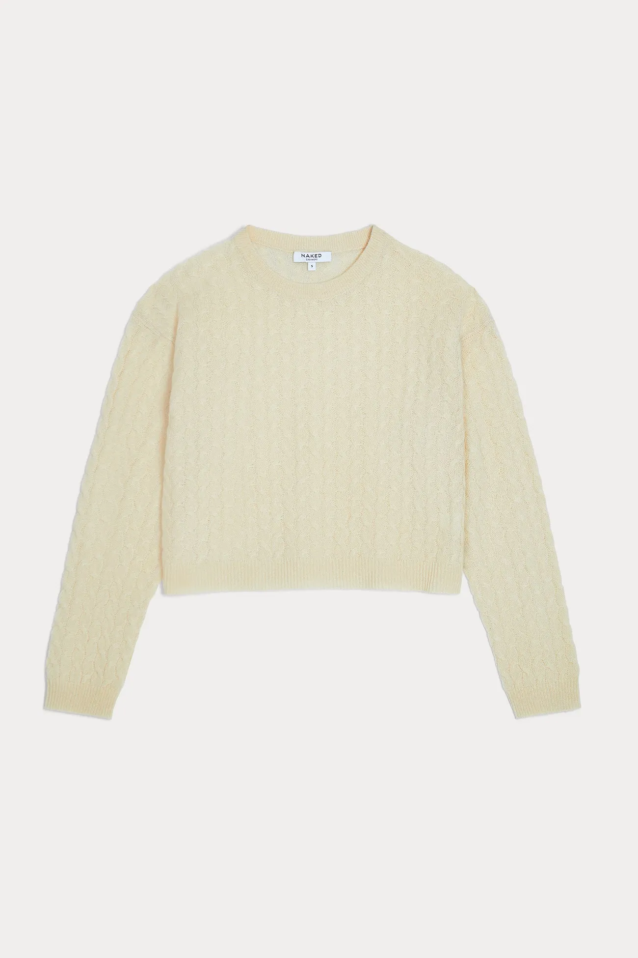 CHRISSY CABLE KNIT CROPPED SWEATER