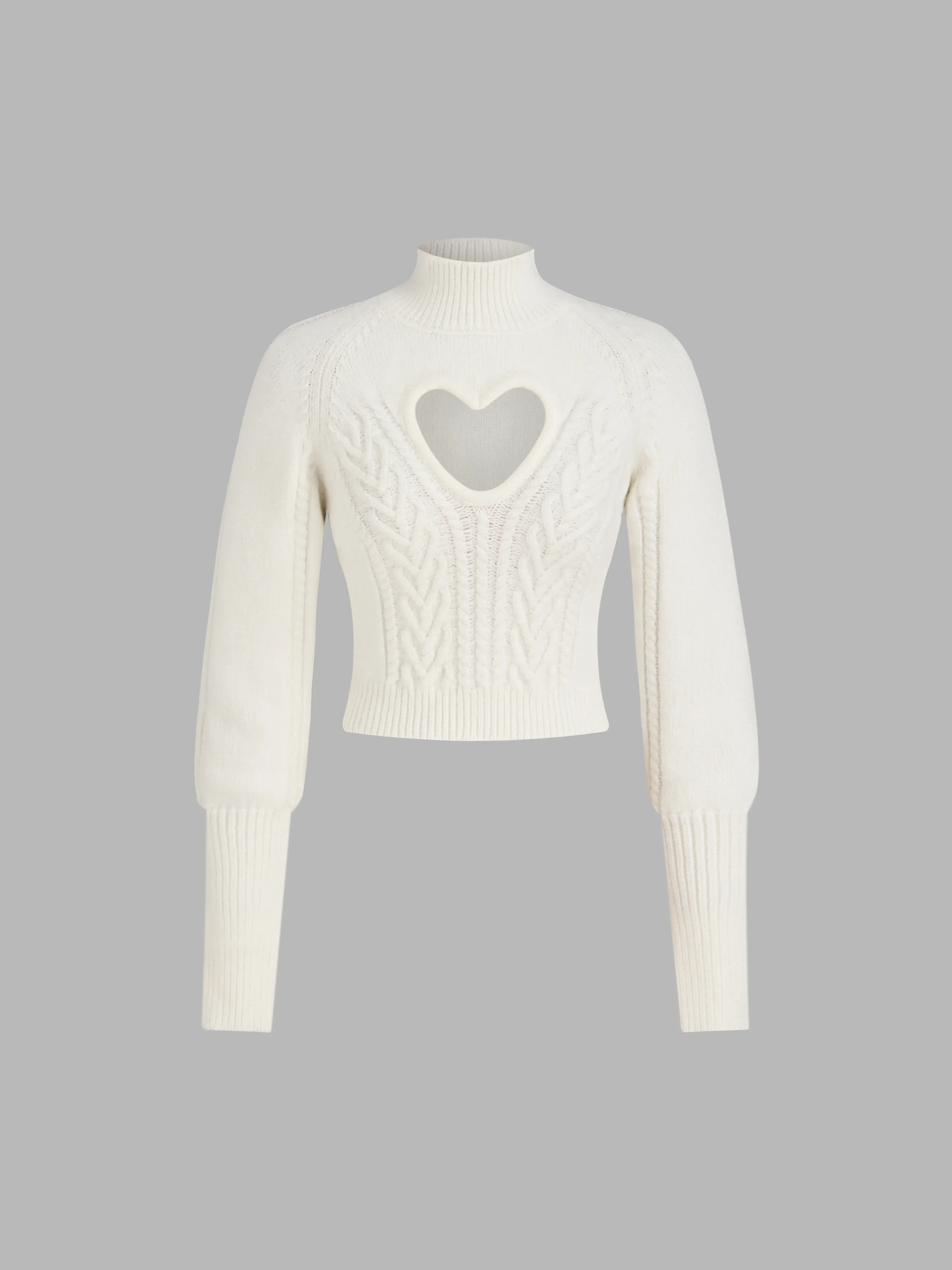 Cider  |Heart Casual Style Nylon Long Sleeves Plain High-Neck